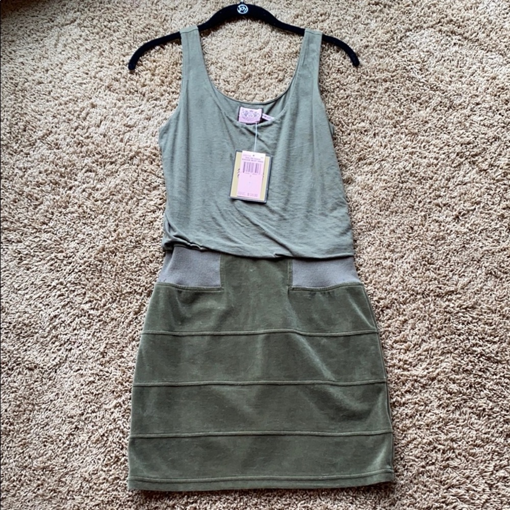 Juicy Couture olive green dress